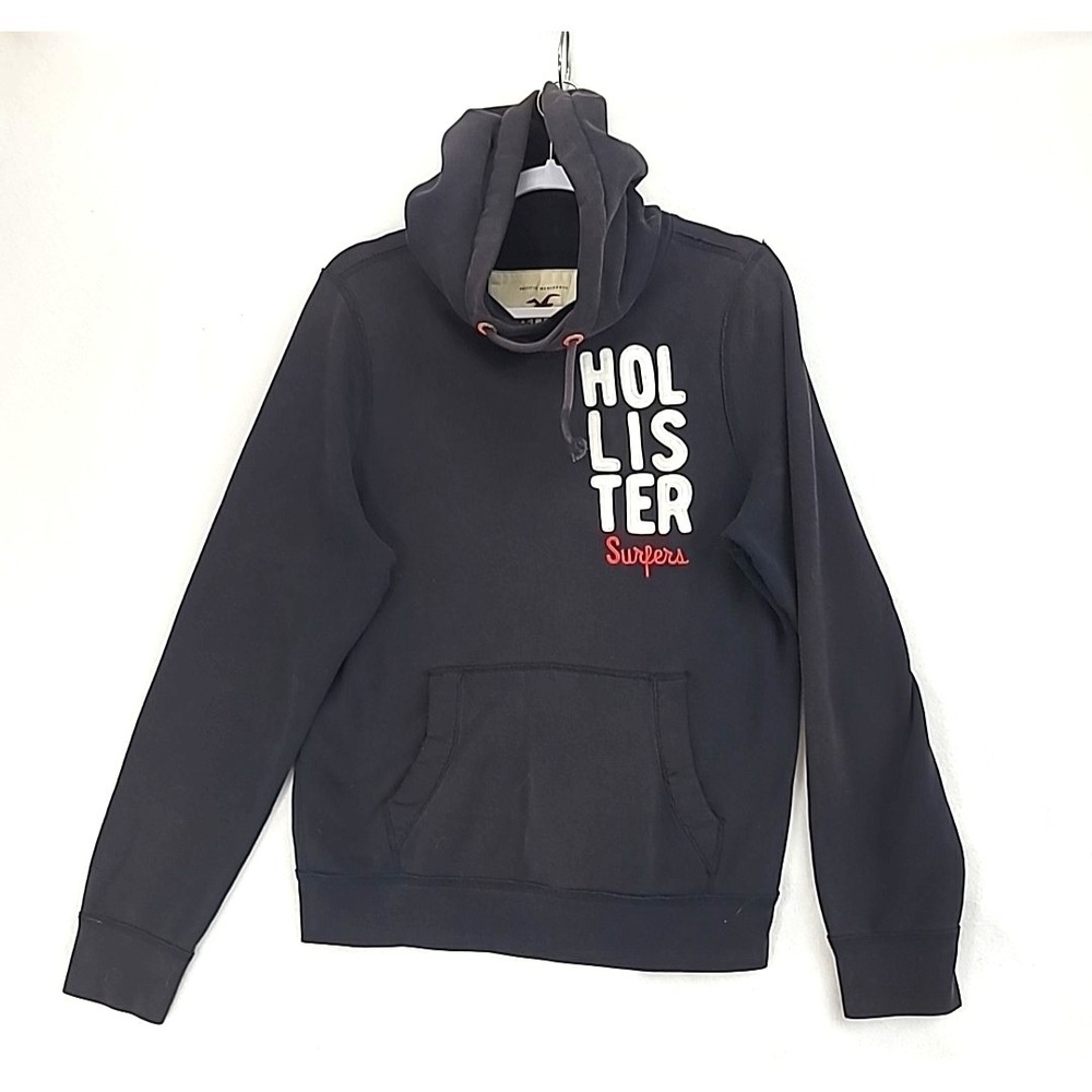 Vintage Hollister Cotton Hoodie Y2K Spellout Hollister Surfers Sz L